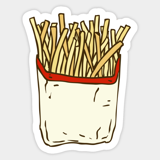 Fries Sticker by deepfuze